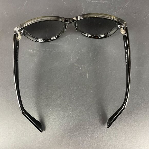 Valentino Gradient Oversize Black Acetate Sunglasses Silver Tone Rockstuds V724S - Picture 9 of 11